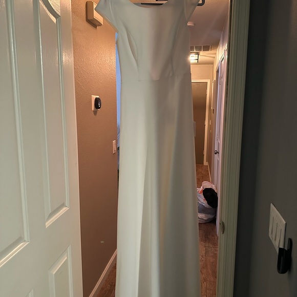 Lulus Radiance of Love White Cap Sleeve Backless Dress - Picture 3 of 5